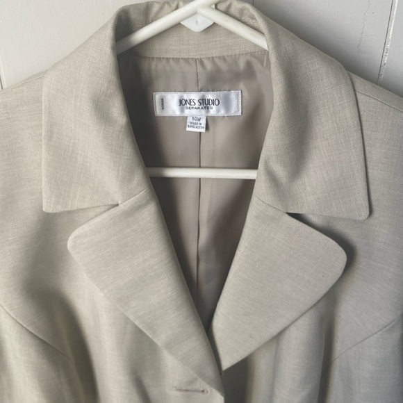 Womens JONES STUDIO lined single breasted blazer 14W - Picture 2 of 6